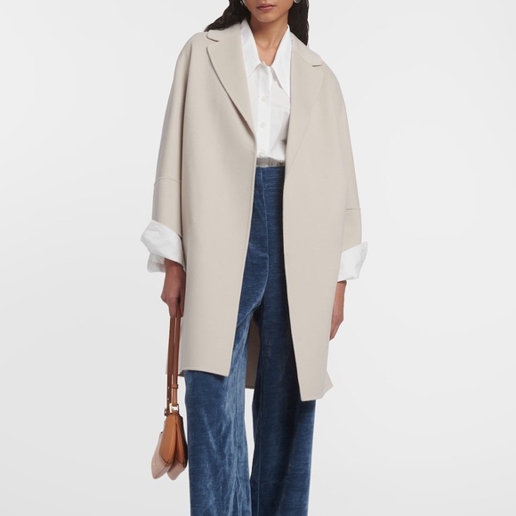 NWOT S Max Mara Arona coat in ecru - Picture 3 of 14